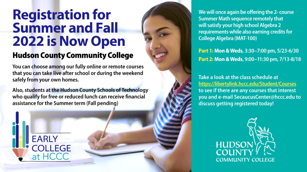 HCCC Summer and FAll Registration