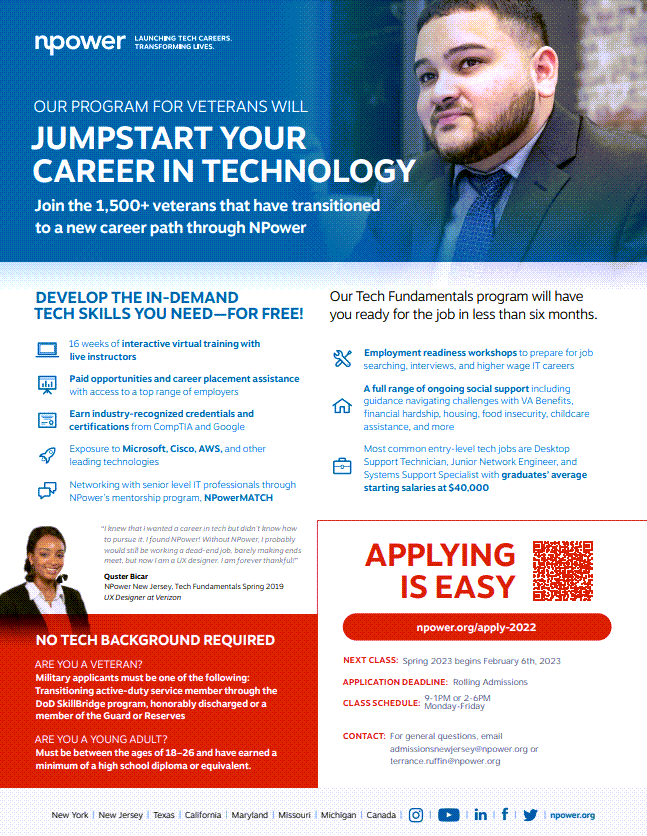 Technology Career Training from NPower