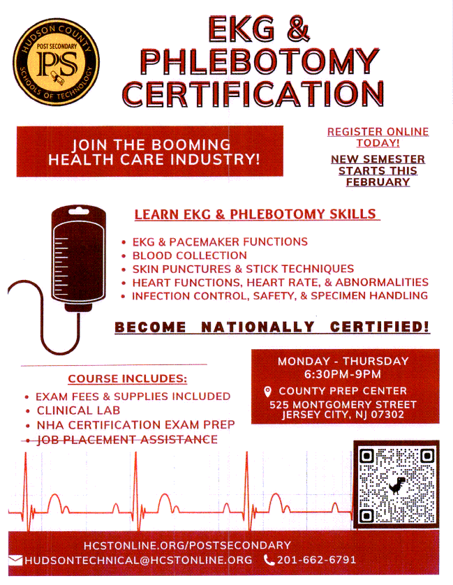 EKG & Phlebotomy Certification Training from HCST Post-Secondary